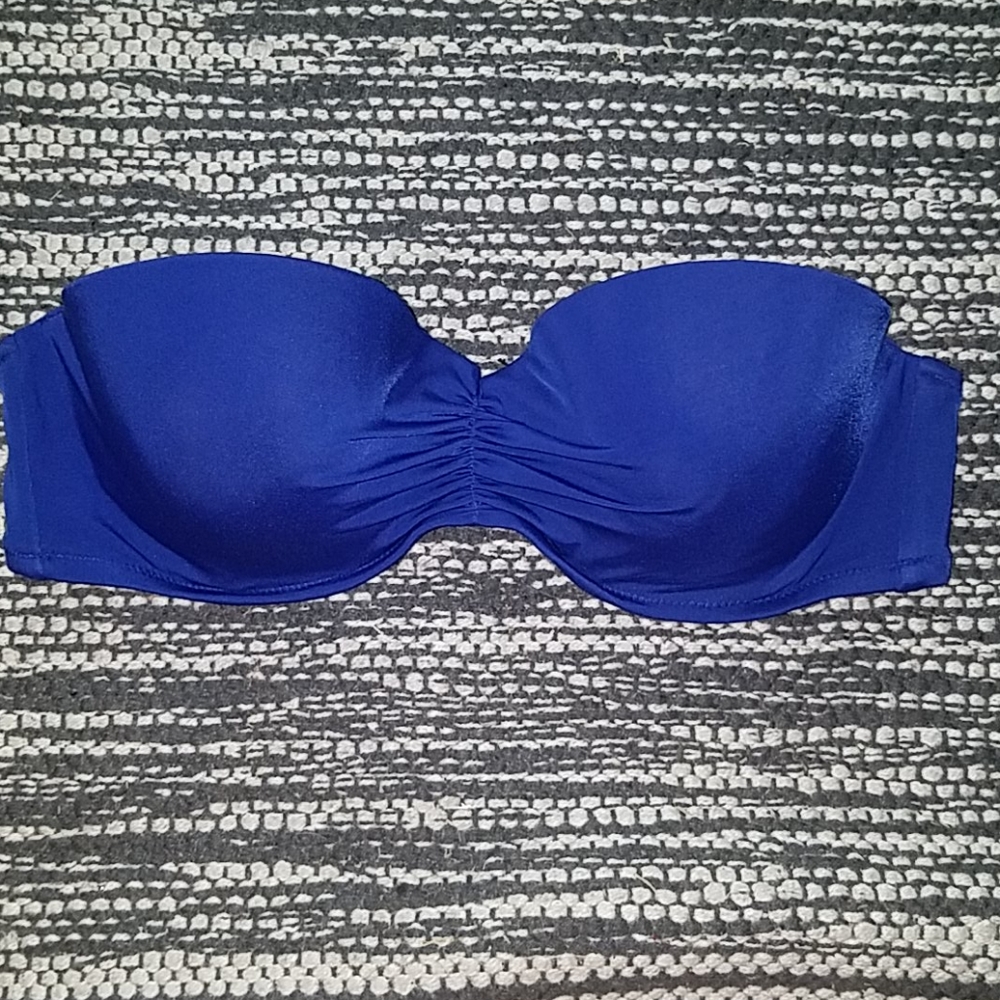 Victorias Secret Royal Blue Bandeau Swim Top 38B